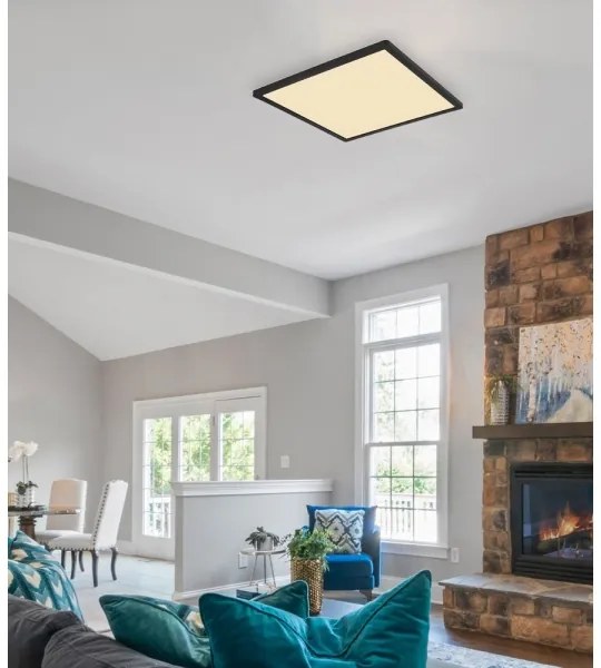 Globo 41563-24B - Plafoniera LED da bagno SAPANA LED/24W/230V IP44 nero