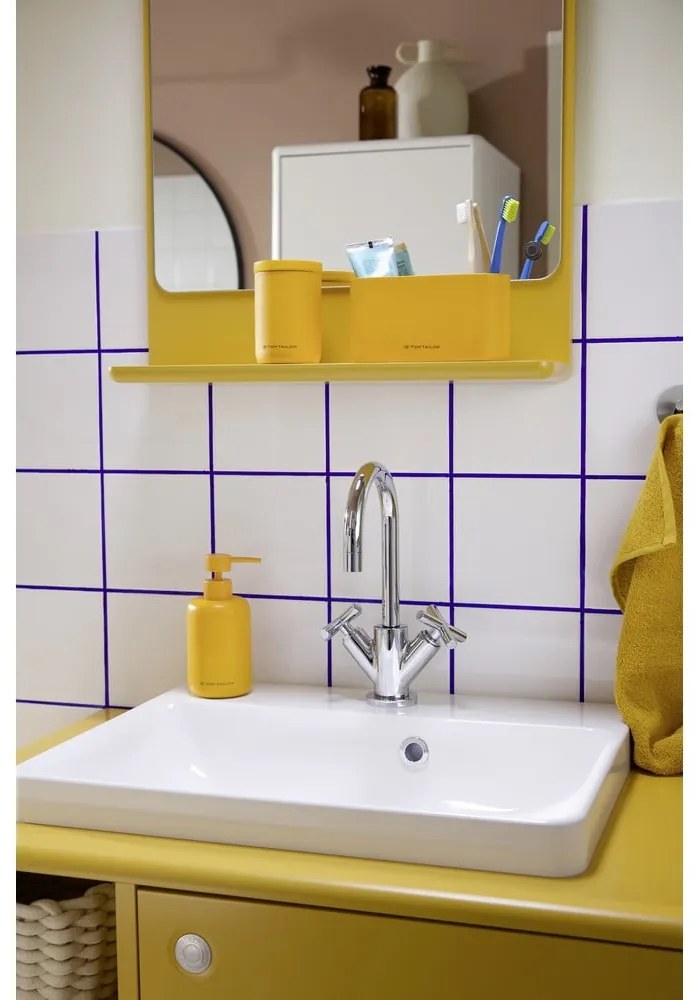 Dispenser per sapone in poliresina color senape 325 ml Tom Tailor T-Color Bath – Wenko