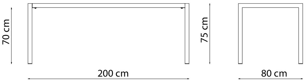 Vermobil tavolo quatris 200x80