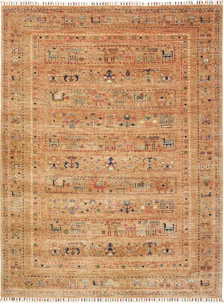 Samarkand Tappeto orientale 200 x 150 Marrone (Pakistan) Annodato A Mano