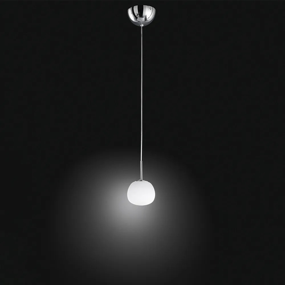 Lampadario Contemporaneo Axis Cromo 1 Luce