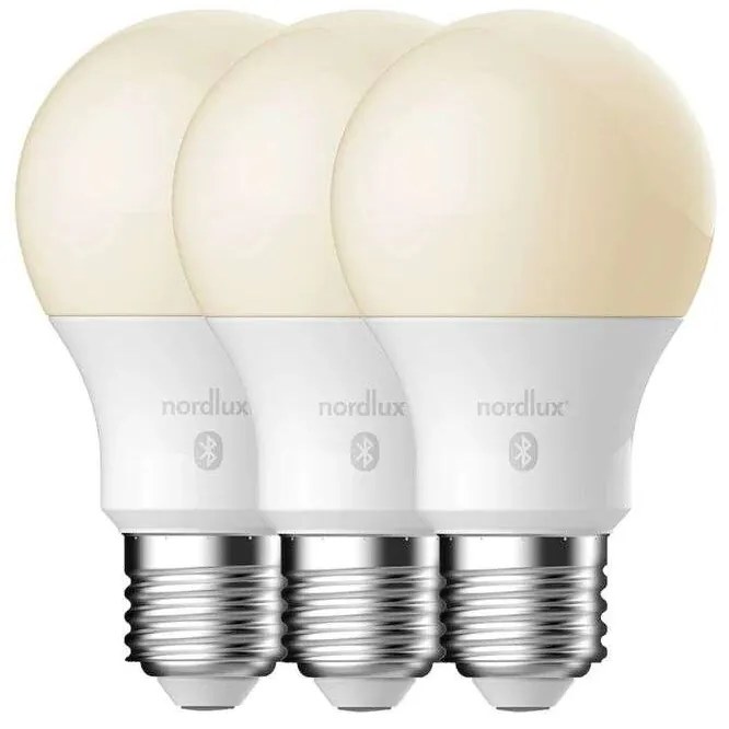 Nordlux - Lampadina Smart 7W (20-900lm) 2200-6500K Dim. White 3-pack E27 Nordlux