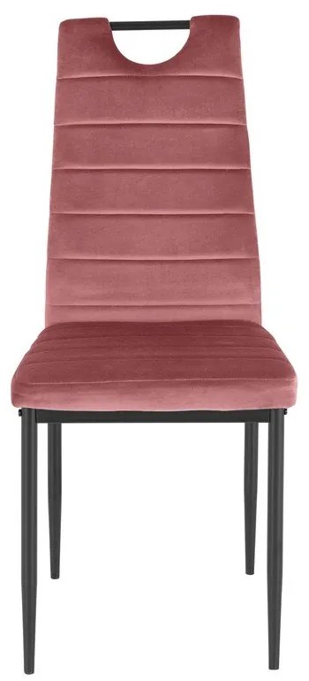 Sedie da pranzo rosa scuro in velluto set di 2 pz Mandy - Støraa