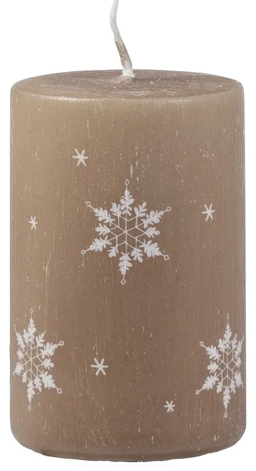 Candela beige scuro, tempo di combustione 18 h Ice Natur - Unipar