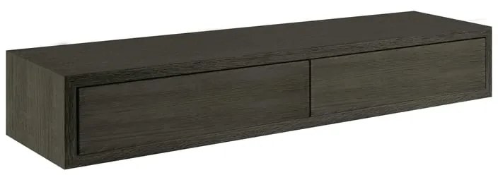 Mensola a muro Leg-dobble SPACEO rettangolare in mdf L 87.5 x H 14.3 x P 23.7 cm rovere scuro