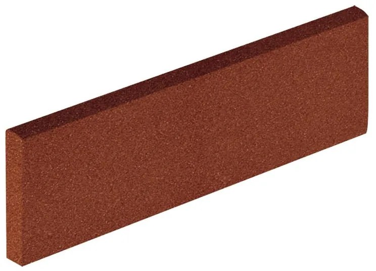 Piastrella battiscopa Bismantova rosso opaco L 26 x H 8 cm
