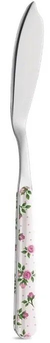 Coltello Pesce - Roses Rosa Scuro - Neva Posateria Creativa Made in