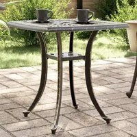 Tavolo da Giardino Bronzo 53x53x53 cm in Alluminio Pressofuso 4002815