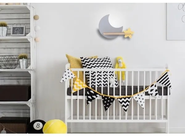 Applique LED per bambini con mensola MOON LED/5W/230V