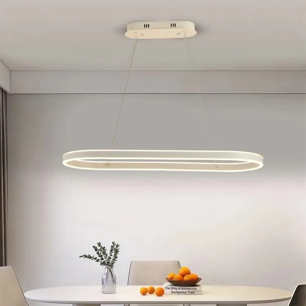 Brilagi - Lampadario LED a sospensione con cavi PONDIE LED/45W/230V 80x30 cm bianco
