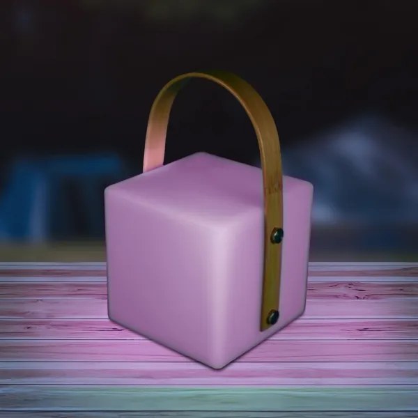 Lampada da esterno MAJORKA LED RGBW, 0,5 W / 5 V USB, 1200 mAh, IP44, bianca