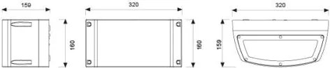 Blues Big Bidirezionale Con 1 Lente A Fascio Stretto E 1 Vetro LED 1X21,6 1x10,8 4000 K