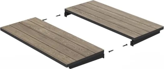 Tavolo Da Giardino Allungabile 90x191-267 Cm Struttura In Metallo Porto Nova Keter