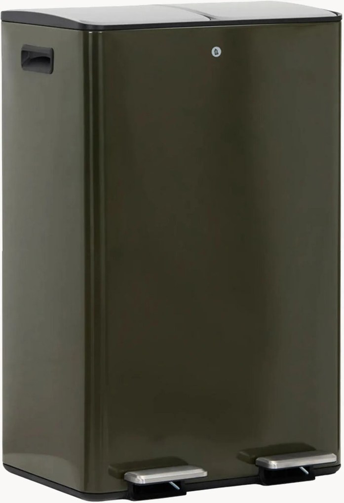Pattumiera con doppio pedale Sort, 30 L + 30 L