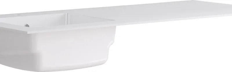 Lavatoio per bucato in resina bianco L 176 x P 68 x Sp 176 cm da interno ed esterno