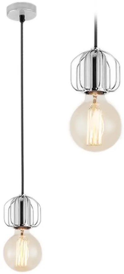 Lampada Da Soffitto Singola Loft Chrom APP594-1CP