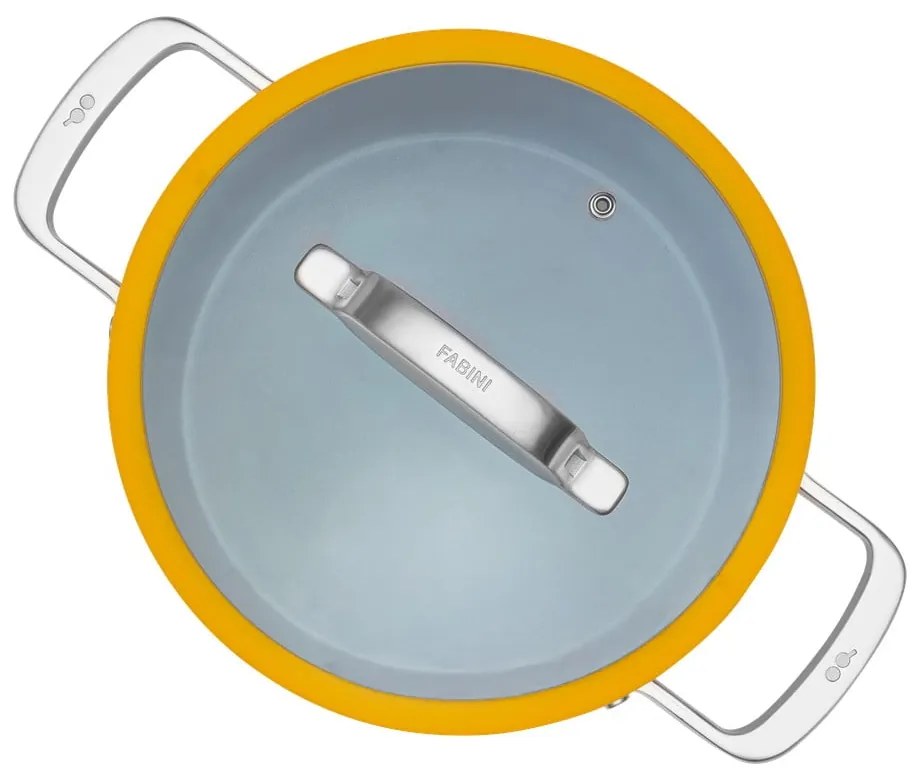 Pentola con coperchio incluso/con superficie in ceramica adatta all'induzione 5,5 l Meda 3.0 – FABINI