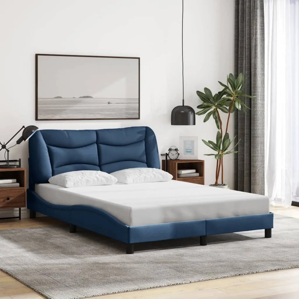 Giroletto Senza Materasso Blu 120x200 Cm İn Tessuto /