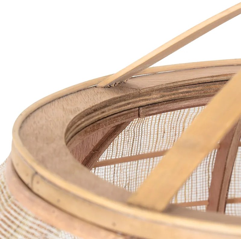 Lampada a sospensione orientale marrone 58 cm - Pascal