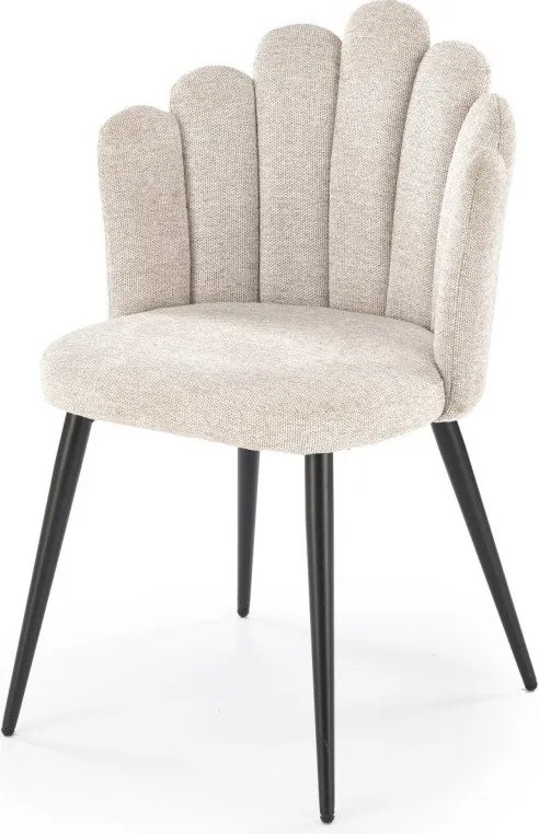 Sedia K552 in tessuto beige