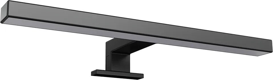 Lampada LED da Specchio 30cm Nera 4W - Doppia Installazione Colore Bianco Freddo 6.000K