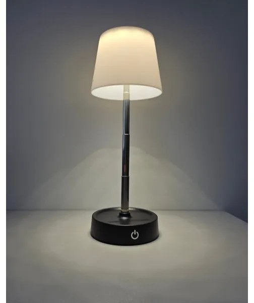 Lampada da tavolo LED dimmerabile touch 3W 5V USB 800mAh bianca