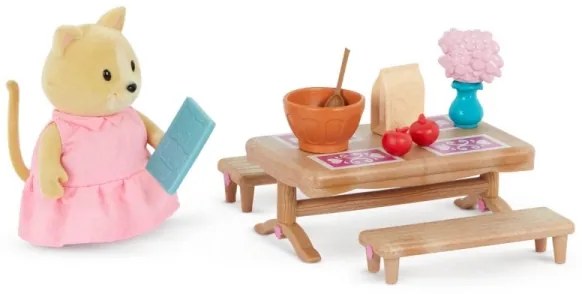 Li'l Woodzeez - Set di giocattoli per la camera da letto e la sala da pranzo