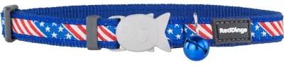 Collare per gatti Red Dingo US Flag 20-32 cm Azzurro
