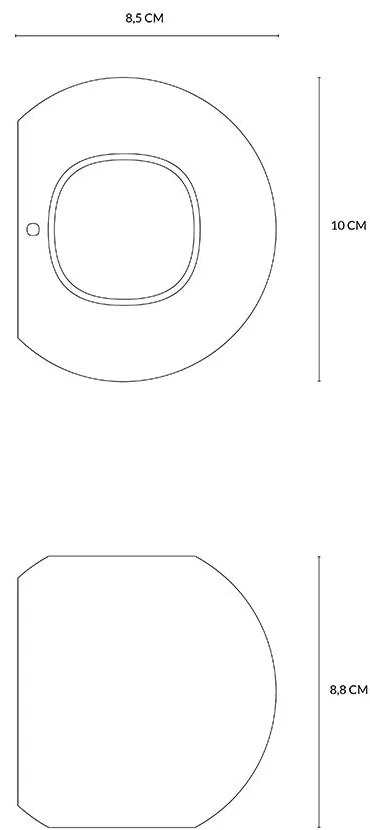 Sky fall applique 2x3w 304lm 3000k black