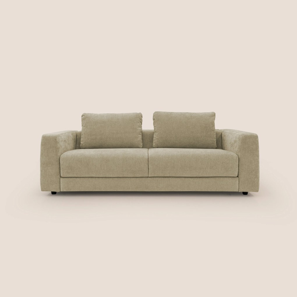 Freia Divano letto minimal materasso h15 cm con morbidi schienali in tessuto impermeabile T14