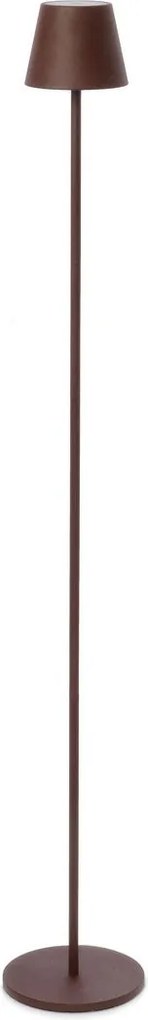 Lampada da Terra a Led  Ø17x115 cm in Metallo Etna Marrone...