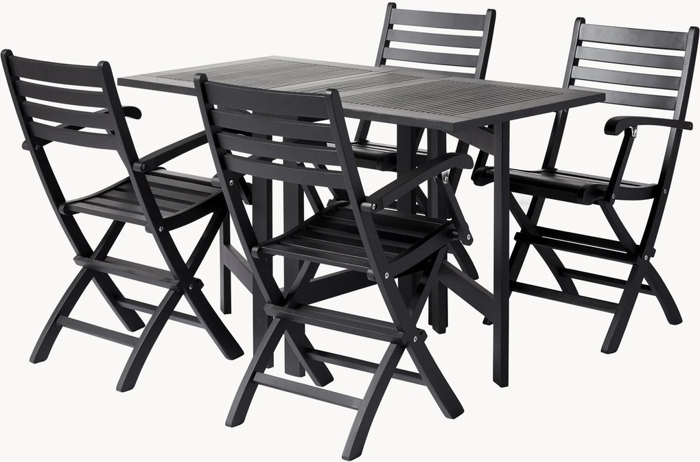 Set da giardino in legno di mogano Butterfly 5 pz