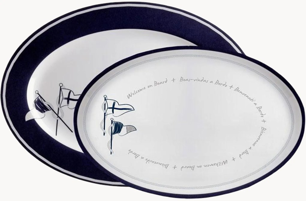 Set di 2 piatti ovali Wob