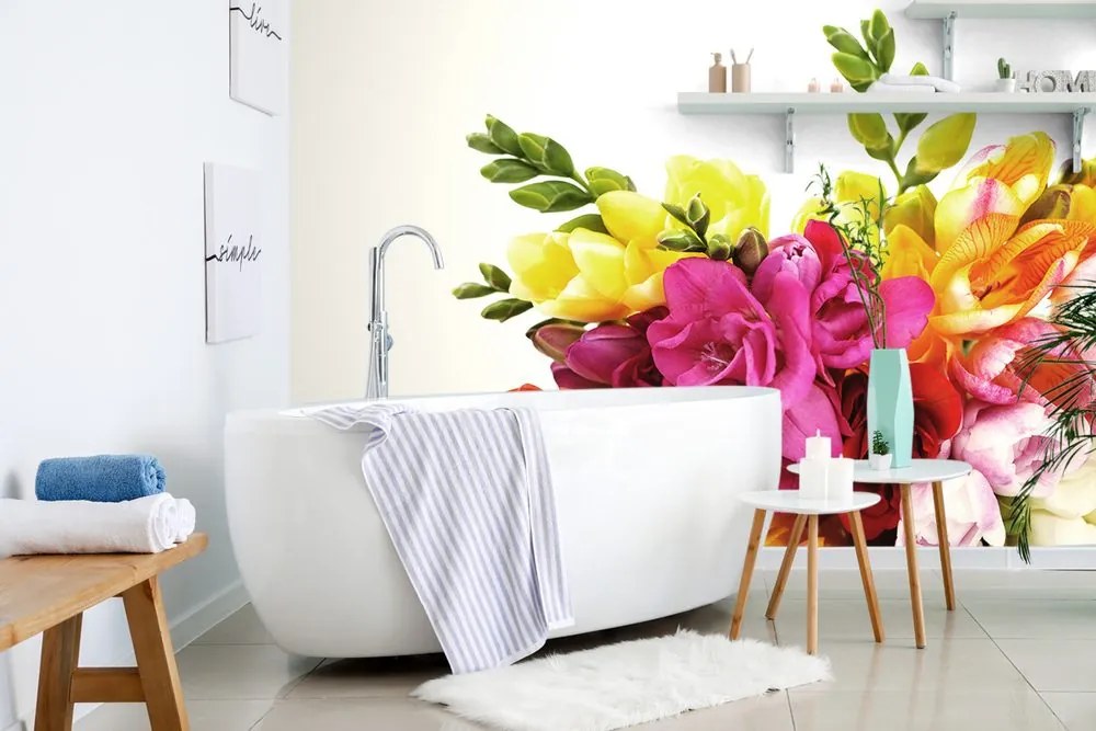 Carta da parati – Bouquet di fresie