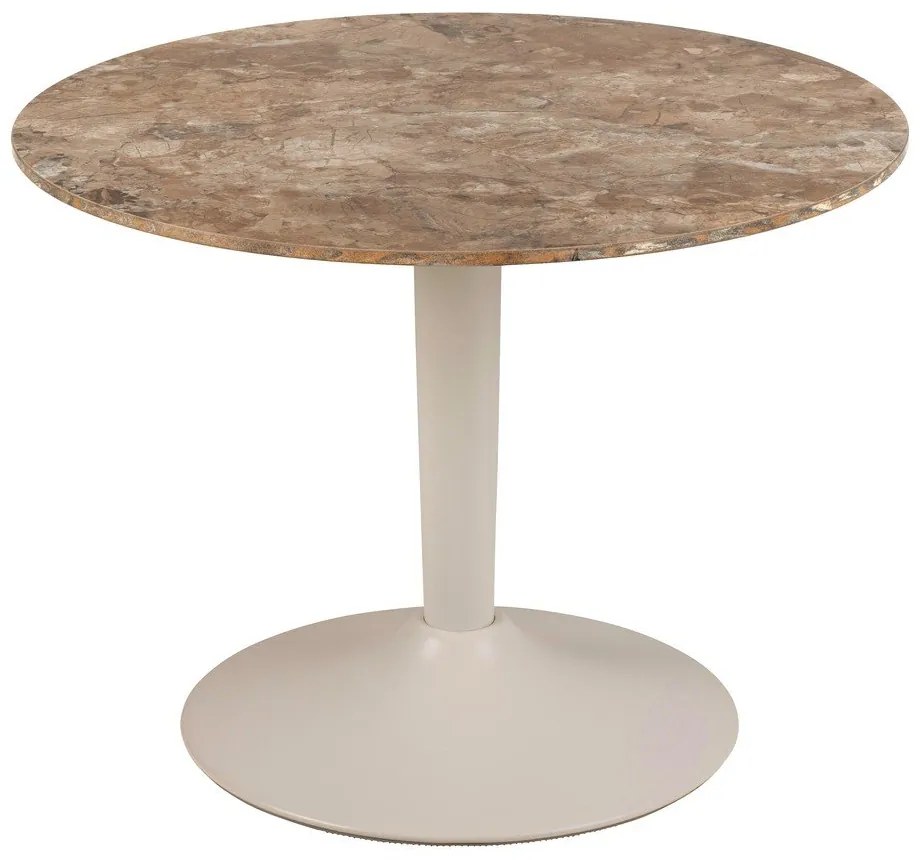 Tavolino da salotto rotondo marrone con piano in ceramica ø 60 cm Malta – Actona