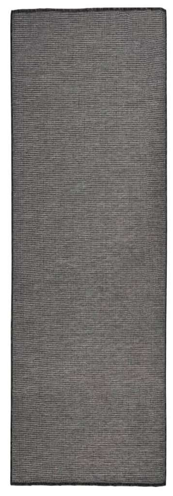Tappeto Da Esterni A Tessitura Piatta 80x250 Cm Grigio /