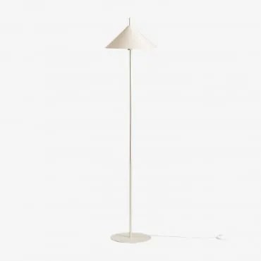 Lampada Da Terra Aziel In Metallo Tapioca Beige - Sklum