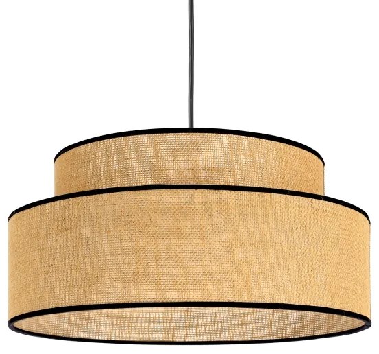 Lampadario a sospensione con filo BOHO 1xE27/60W/230V diametro 40 cm beige