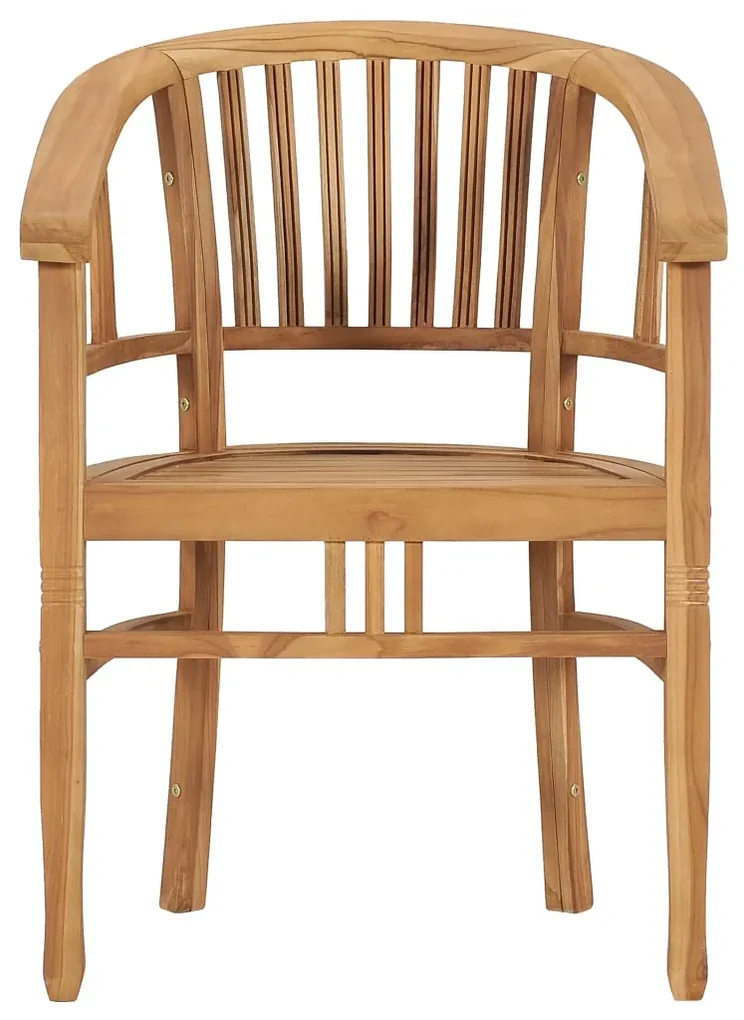 Set da pranzo da giardino 3 pz in legno massello di teak