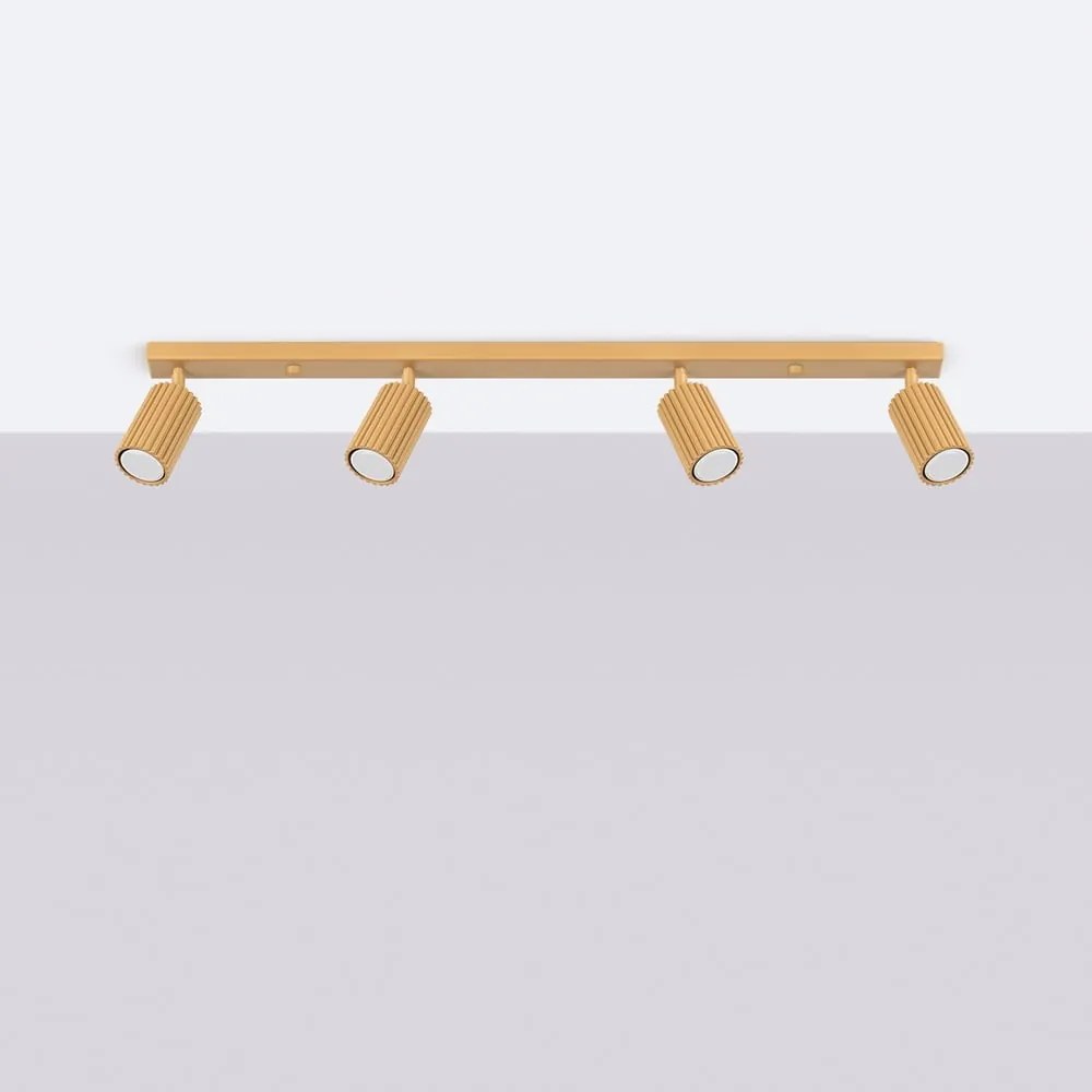 Faretto dorato 6,5x81 cm Gleam – Sollux