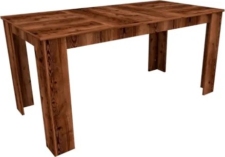 Tavolo Da Pranzo Fisso 80x160 Cm Da Cucina Effetto Legno Demis Noce
