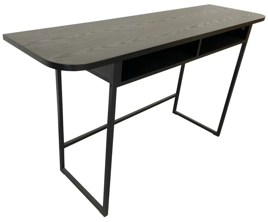 Tavolo consolle nero con effetto frassino 40x140 cm Darlington – Actona