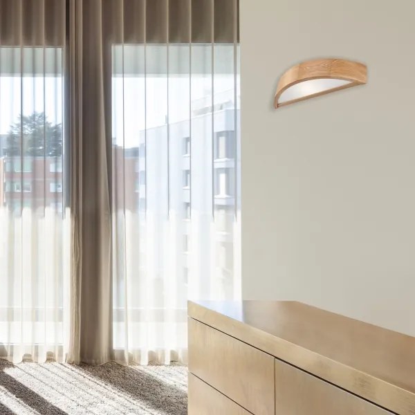 Brilagi - Applique LED RGBW dimmerabile CARVALHO 1xE27/9W/230V Wi-Fi rovere