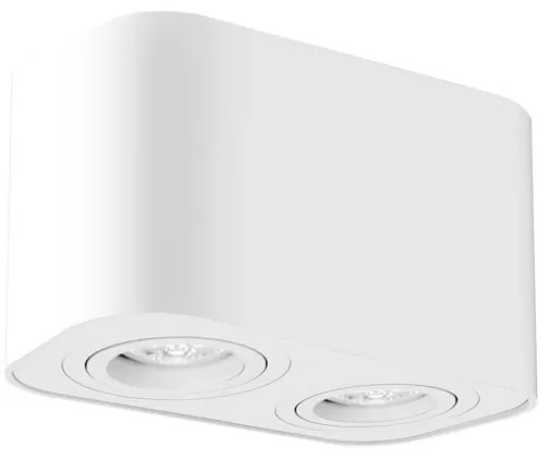 Rabalux 2054 - Faretto KOBALD 2xGU10/42W/230V bianco