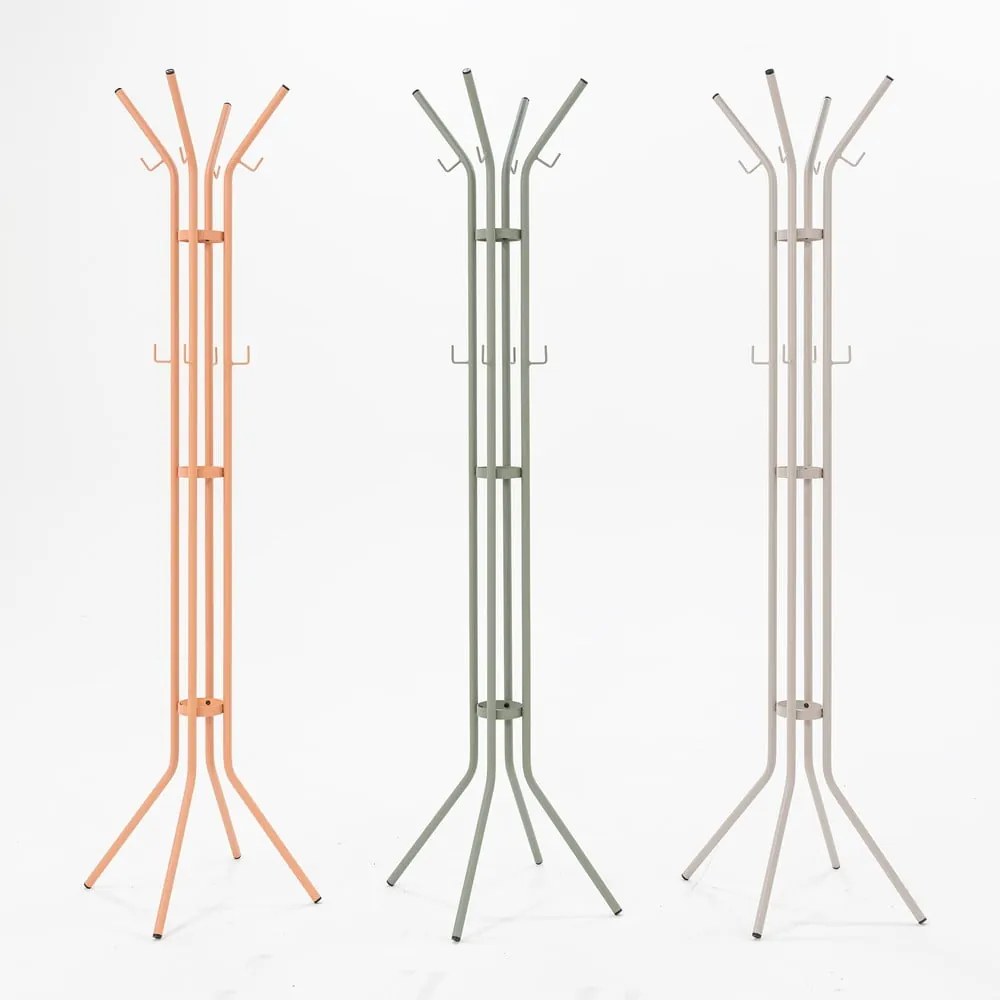 Appendiabiti color salmone in metallo ø 40x170 cm Jessy – Spinder Design