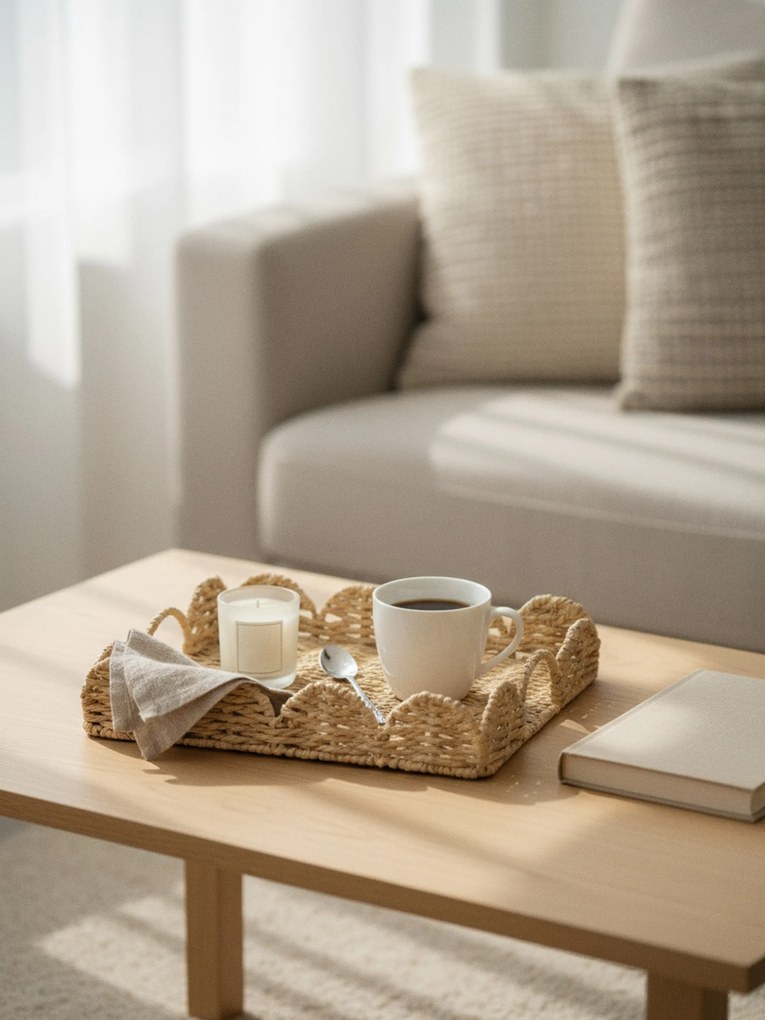 Sinsay - Vassoio decorativo intrecciato - beige