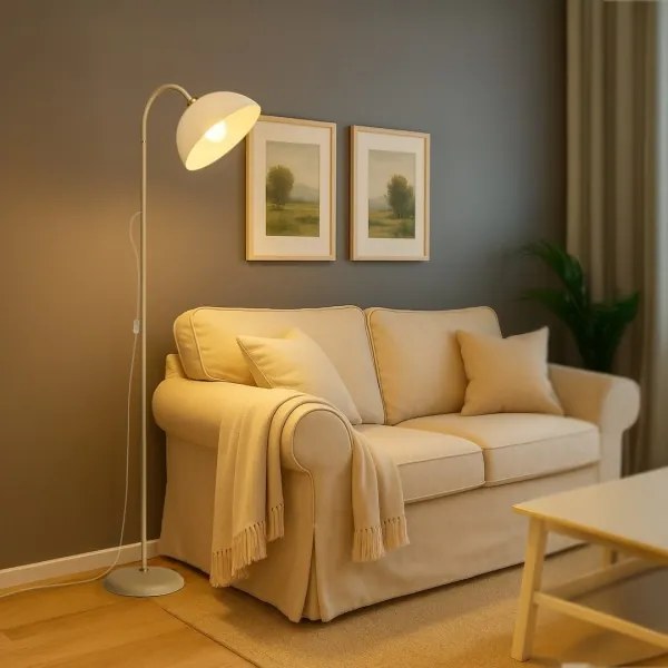 Lampada da terra ZACK 1xE27/60W/230V beige