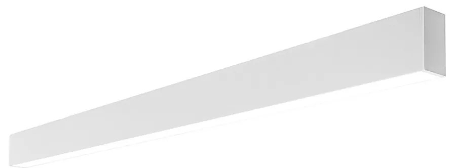 Plafoniera Lineare Bianca da soffitto in Alluminio per Striscia LED 1 e 2 metri Variante Lunghezza 2 Metri