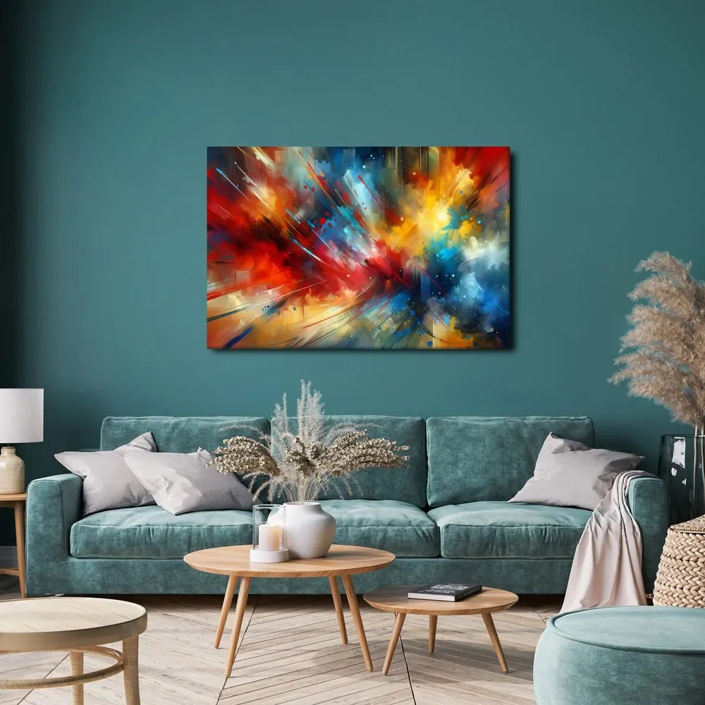 Quadro su tela – Esplosione di energia colorata