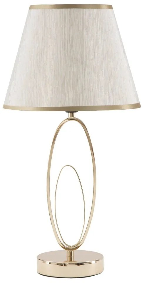 Lampada da tavolo bianca con design dorato Flush - Mauro Ferretti